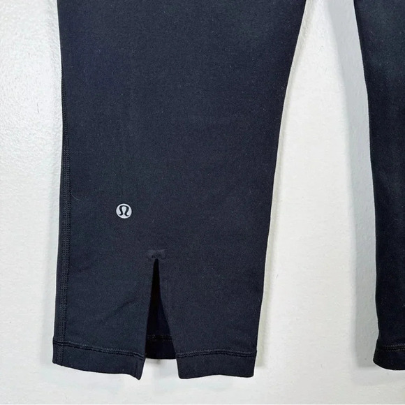 Lululemon Gather & Crow Crop Full-On Luon Black Quilt Winte - Picture 13 of 15